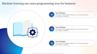 Machine Learning Use Cases Programming Icon For Business
