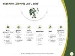 Machine learning use cases retail m573 ppt powerpoint presentation file vector