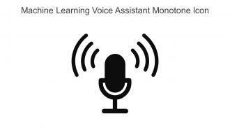 Machine Learning Voice Assistant Monotone Icon In Powerpoint Pptx Png And Editable Eps Format