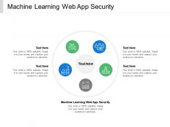 Machine learning web app security ppt powerpoint presentation slides summary cpb
