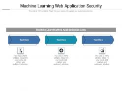 Machine learning web application security ppt powerpoint presentation gallery rules cpb