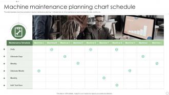 Machine Maintenance Planning Chart Schedule