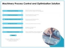 Machinery process control and optimization solution loop ppt powerpoint presentation summary styles