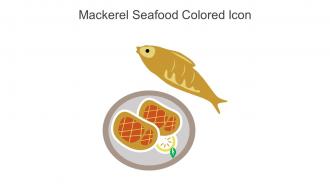 Mackerel Seafood Colored Icon In Powerpoint Pptx Png And Editable Eps Format
