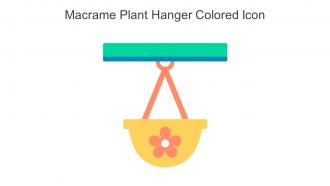 Macrame Plant Hanger Colored Icon In Powerpoint Pptx Png And Editable Eps Format