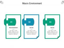 Macro environment ppt powerpoint presentation slides visual aids cpb