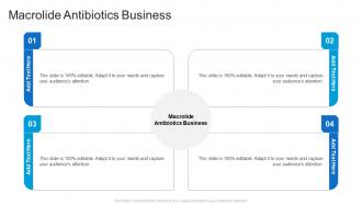 Macrolide Antibiotics Business In Powerpoint And Google Slides Cpb