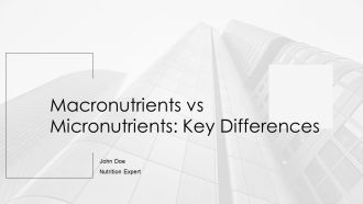 Macronutrients Vs Micronutrients Key Differences PPT Demonstration AT