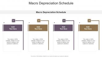Macrs Depreciation Schedule In Powerpoint And Google Slides Cpb