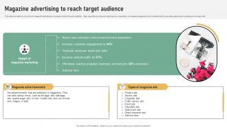 Magazine Advertising To Reach Target Referral Marketing Plan To Increase Brand Strategy SS V