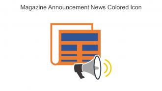 Magazine Announcement News Colored Icon In Powerpoint Pptx Png And Editable Eps Format