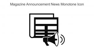 Magazine Announcement News Monotone Icon In Powerpoint Pptx Png And Editable Eps Format