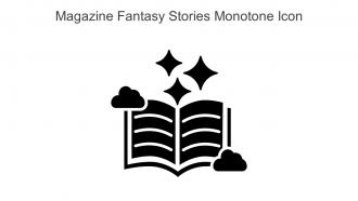 Magazine Fantasy Stories Monotone Icon In Powerpoint Pptx Png And Editable Eps Format