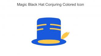 Magic Black Hat Conjuring Colored Icon In Powerpoint Pptx Png And Editable Eps Format