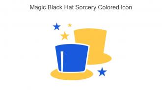 Magic Black Hat Sorcery Colored Icon In Powerpoint Pptx Png And Editable Eps Format