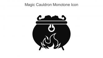 Magic Cauldron Monotone Icon In Powerpoint Pptx Png And Editable Eps Format