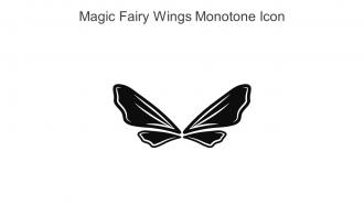 Magic Fairy Wings Monotone Icon In Powerpoint Pptx Png And Editable Eps Format