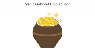 Magic Gold Pot Colored Icon In Powerpoint Pptx Png And Editable Eps Format
