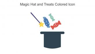 Magic Hat And Treats Colored Icon In Powerpoint Pptx Png And Editable Eps Format