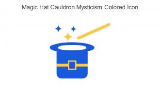 Magic Hat Cauldron Mysticism Colored Icon In Powerpoint Pptx Png And Editable Eps Format