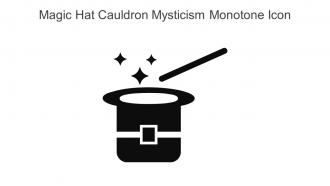 Magic Hat Cauldron Mysticism Monotone Icon In Powerpoint Pptx Png And Editable Eps Format