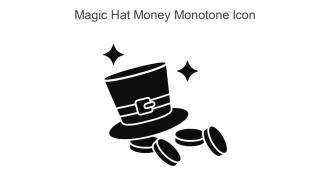 Magic Hat Money Monotone Icon In Powerpoint Pptx Png And Editable Eps Format