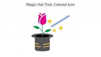 Magic Hat Trick Colored Icon In Powerpoint Pptx Png And Editable Eps Format