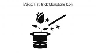 Magic Hat Trick Monotone Icon In Powerpoint Pptx Png And Editable Eps Format