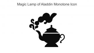 Magic Lamp Of Aladdin Monotone Icon In Powerpoint Pptx Png And Editable Eps Format