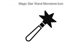 Magic Star Wand Monotone Icon In Powerpoint Pptx Png And Editable Eps Format