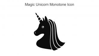 Magic Unicorn Monotone Icon In Powerpoint Pptx Png And Editable Eps Format