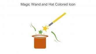 Magic Wand And Hat Colored Icon In Powerpoint Pptx Png And Editable Eps Format