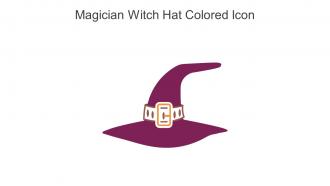 Magician Witch Hat Colored Icon In Powerpoint Pptx Png And Editable Eps Format