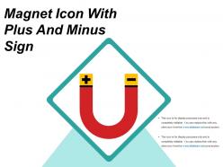 Magnet icon with plus and minus sign