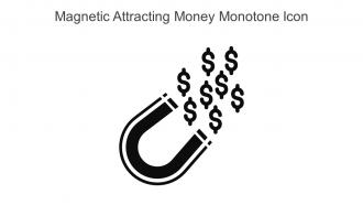 Magnetic Attracting Money Monotone Icon In Powerpoint Pptx Png And Editable Eps Format