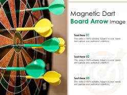 Magnetic dart board arrow image