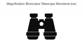Magnification Binoculars Telescope Monotone Icon In Powerpoint Pptx Png And Editable Eps Format