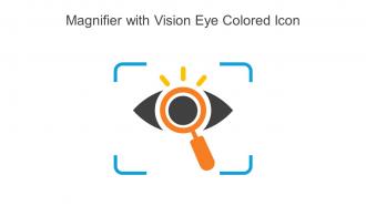 Magnifier With Vision Eye Colored Icon In Powerpoint Pptx Png And Editable Eps Format