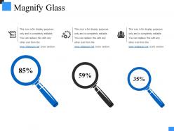 Magnify glass powerpoint presentation