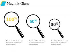 Magnify glass powerpoint slide
