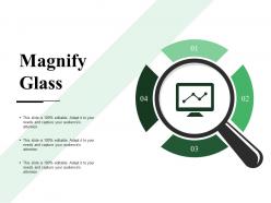 Magnify glass powerpoint slide background