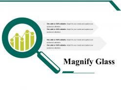 Magnify glass powerpoint slide graphics
