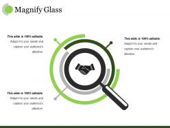 Magnify glass ppt visual aids infographics