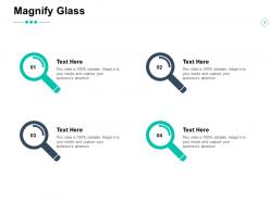 Magnify glass technology big data ppt powerpoint presentation ideas summary