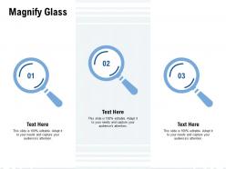 Magnify glass testing l886 ppt powerpoint presentation ideas