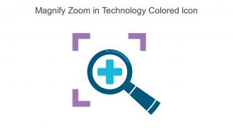 Magnify Zoom In Technology Colored Icon In Powerpoint Pptx Png And Editable Eps Format