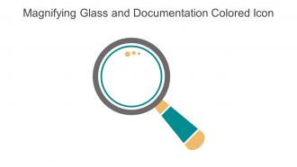 Magnifying Glass And Documentation Colored Icon In Powerpoint Pptx Png And Editable Eps Format