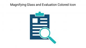 Magnifying Glass And Evaluation Colored Icon In Powerpoint Pptx Png And Editable Eps Format