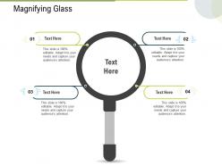 Magnifying glass c1644 ppt powerpoint presentation styles graphics tutorials