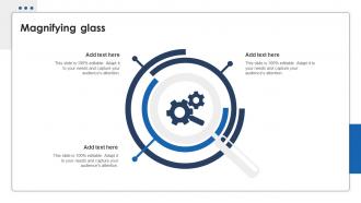 Magnifying Glass Data Warehousing Investor Funding Elevator Pitch Deck